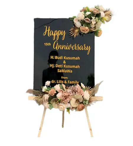 Papan Bunga Akrilik Tabir Lintas